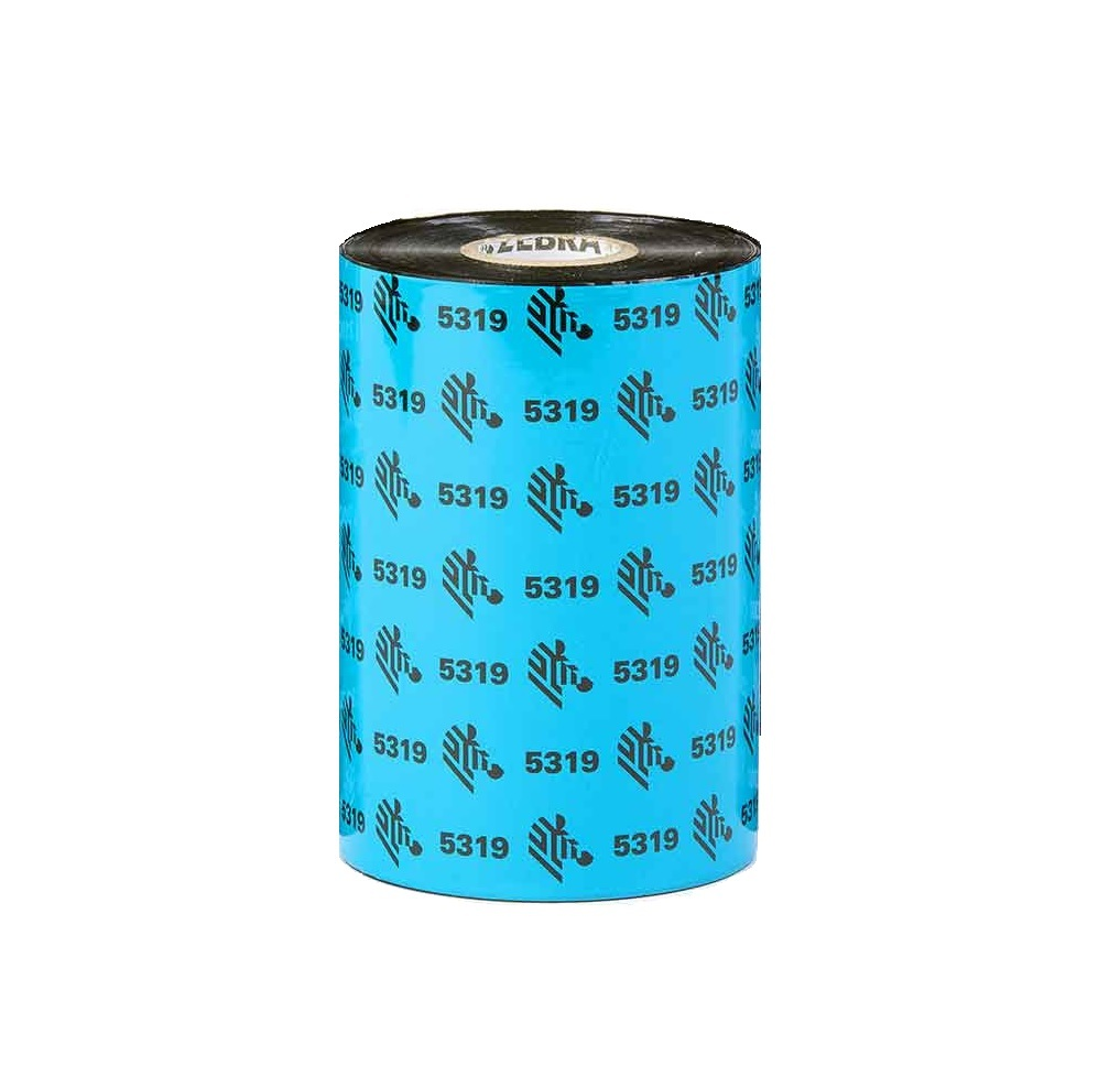 Värinauha Zebra Wax 5319 | 110 mm x 450 m | 25 mm hylsy (05319BK11045)