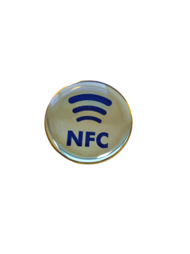 NFC-tunniste logolla 29 mm NTAG213 | Kulta