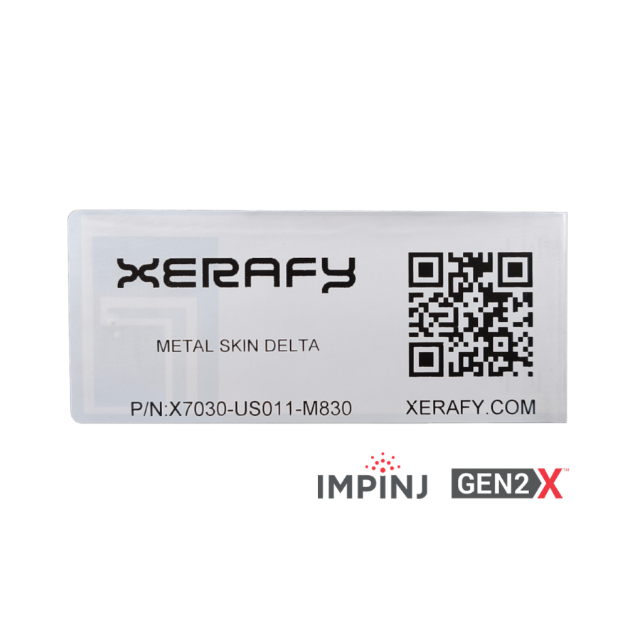 UHF-TUNNISTE Xerafy Delta Metal Skin Impinj M830, ETSI (X7030-EU011-M830)
