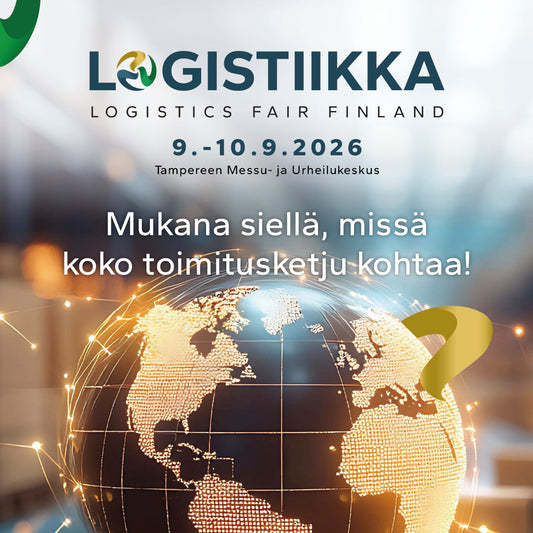 Olemme mukana logistiikka-messuilla tampereella 9.-10.9.2026