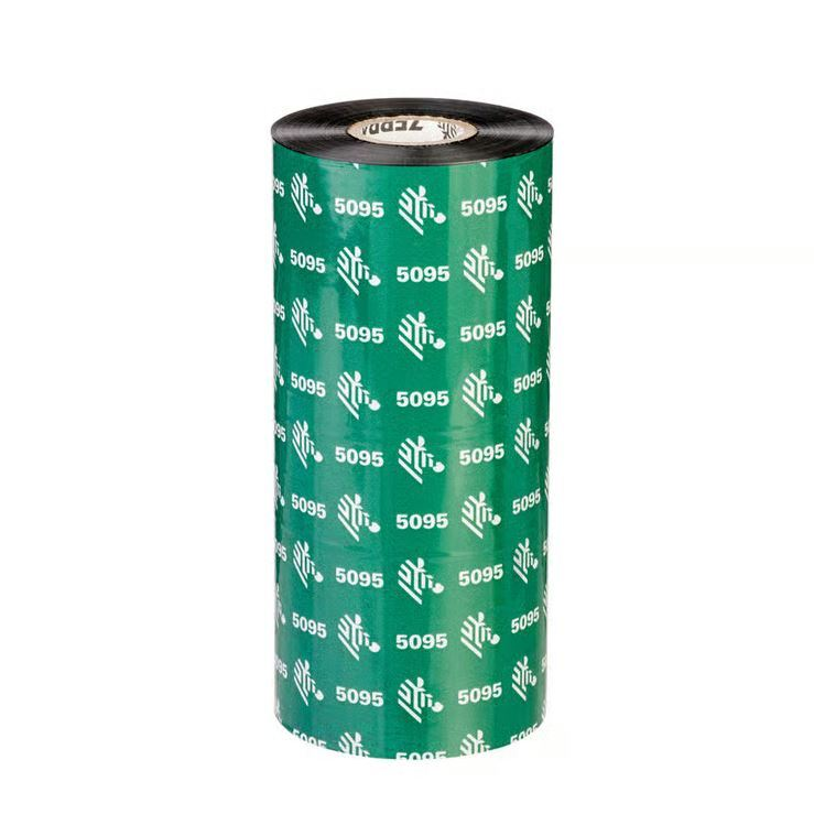 Värinauha Zebra Resin 5095 | 110 mm x 450 m | 25 mm hylsy (05095BK11045)