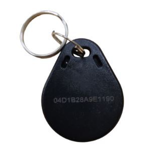 NFC-avaimenperä Chainy NTAG213 UID laserointi | Musta