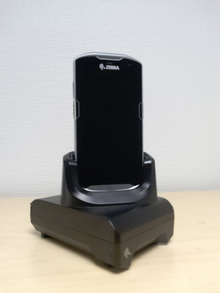 Käsipääte Zebra TC56 + lataustelakka, käytetty (TC56DJ-1PAZU2P-A6)