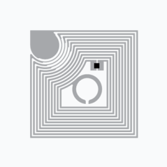 NFC-TUNNISTE AD HF MiniBlock Wet Inlay+ SLIX 18x18mm